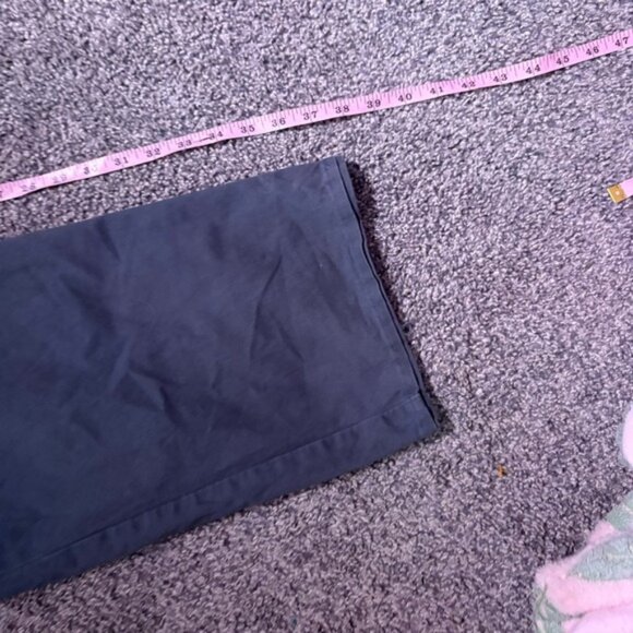 LL Bean Standard Fit Twill Pants XXL 30 Elastic Waist Casual Khaki Green - Picture 6 of 9